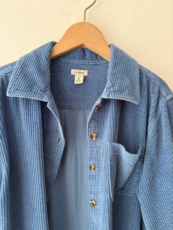 L.L.Bean Blue Corduroy Shirt.