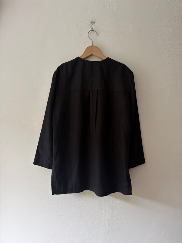 Black Linen Jacket