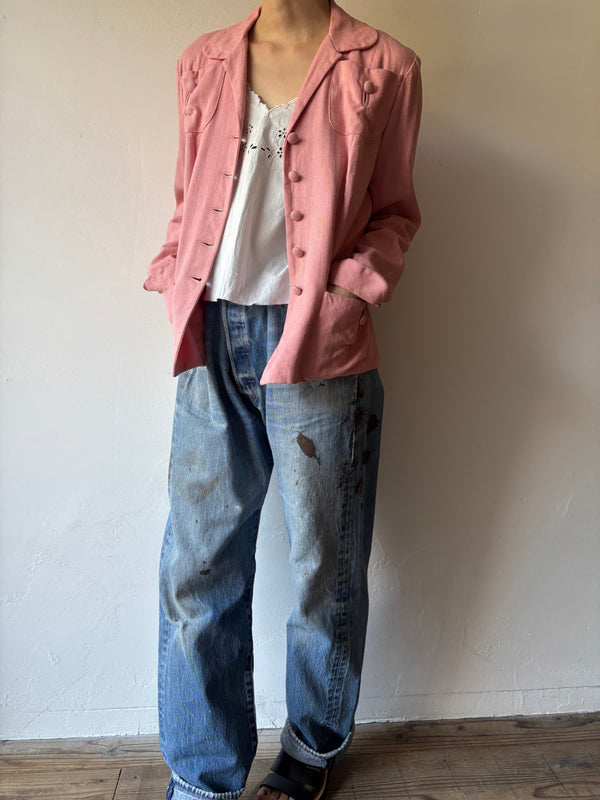 40's Koret California Covered Button Jacket.