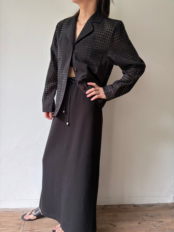 Black Checked Jacket.