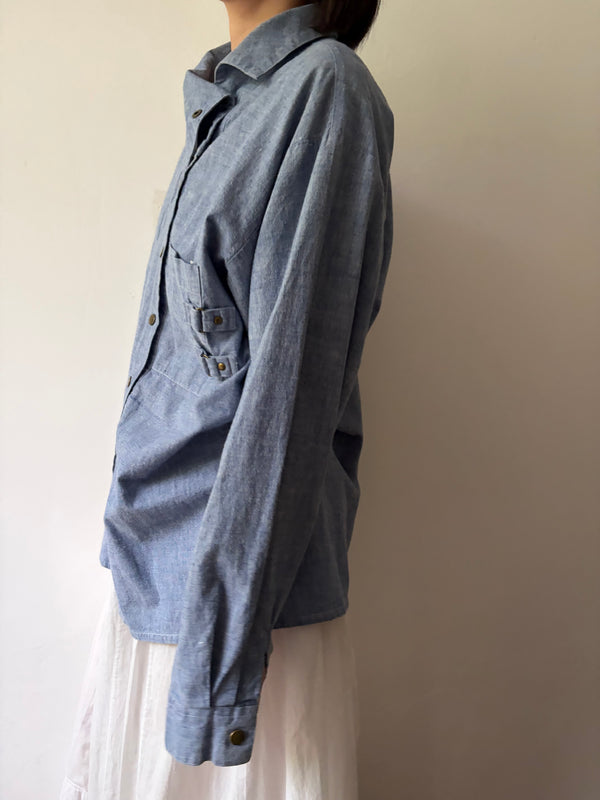 80's Cotton Blue Shirt.