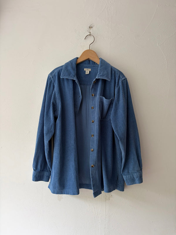 L.L.Bean Blue Corduroy Shirt.
