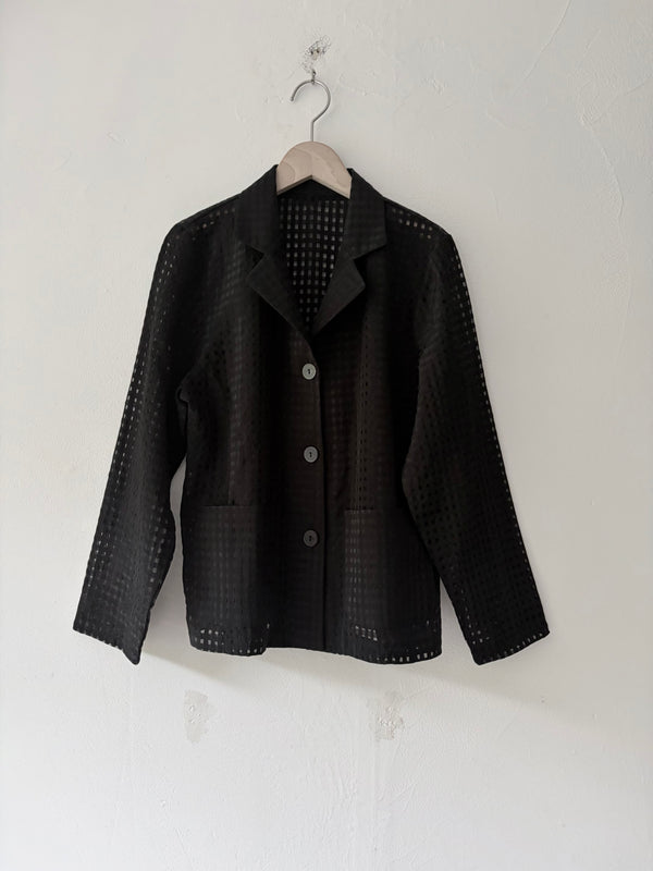 Black Checked Jacket.