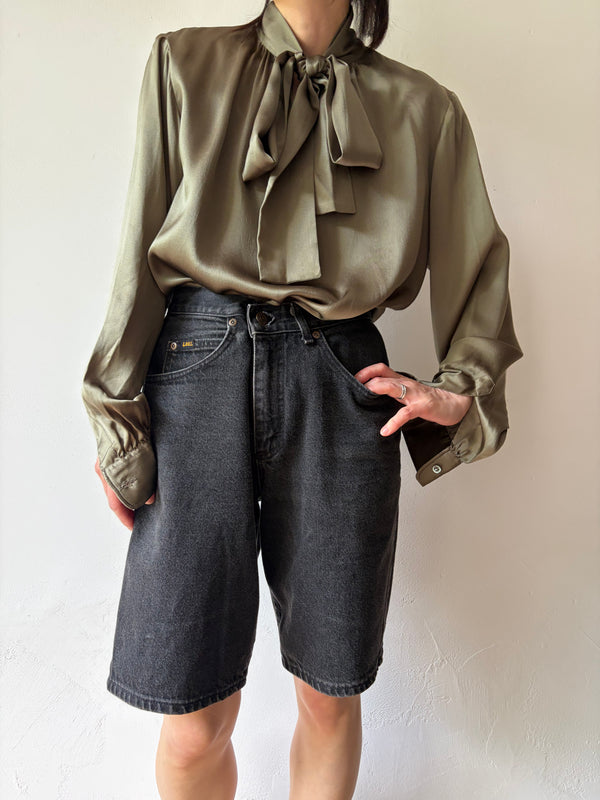 Lee Black Half Denim Pants