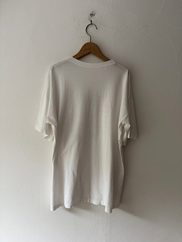 90's White Tee