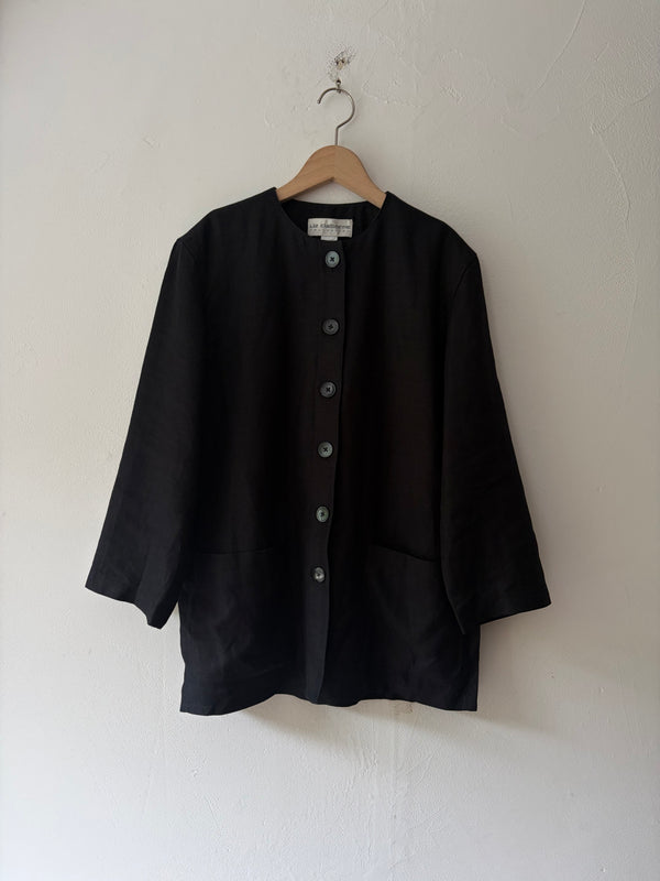 Black Linen Jacket