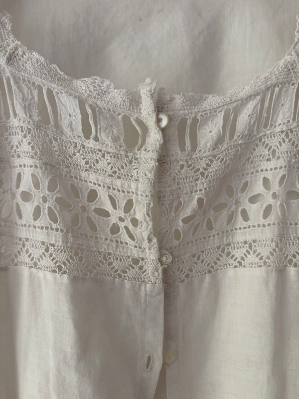Antique French Cotton Top.