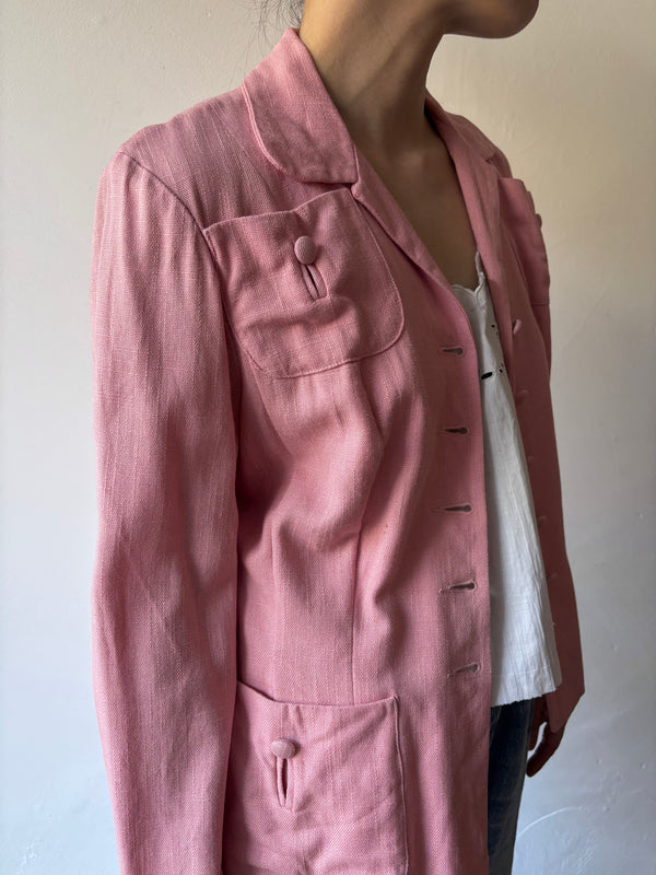 40's Koret California Covered Button Jacket.