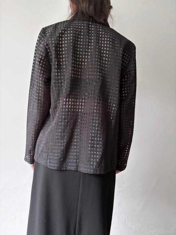 Black Checked Jacket.