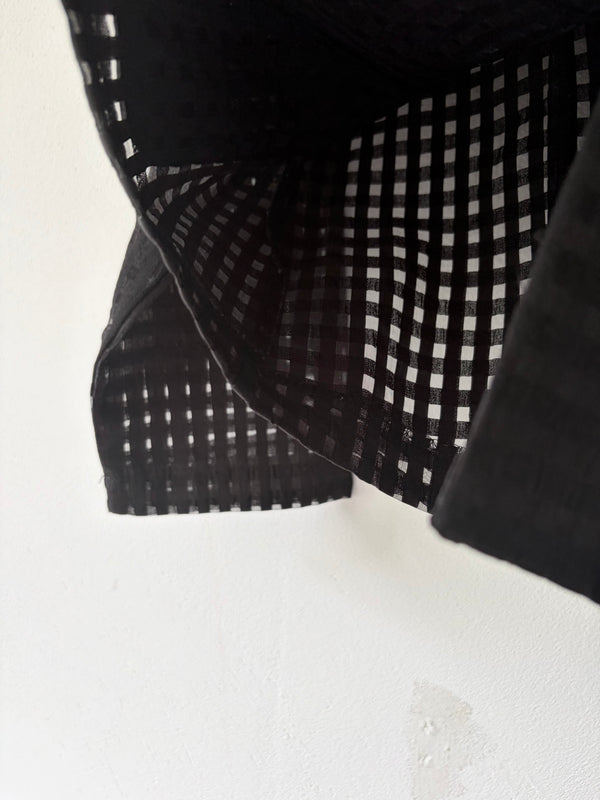 Black Checked Jacket.