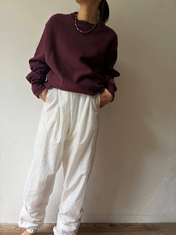 White Nylon Pants