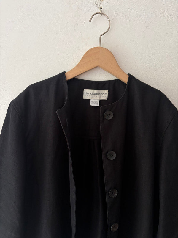 Black Linen Jacket