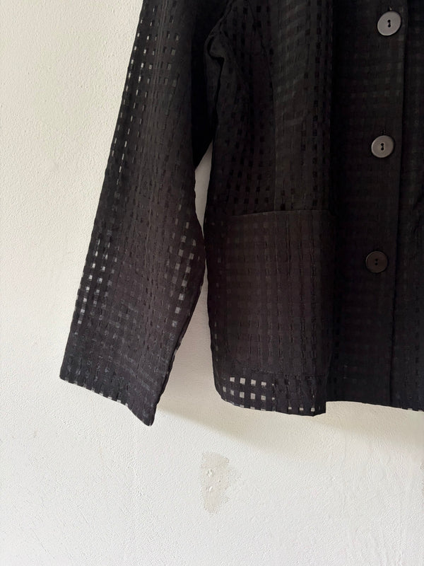Black Checked Jacket.