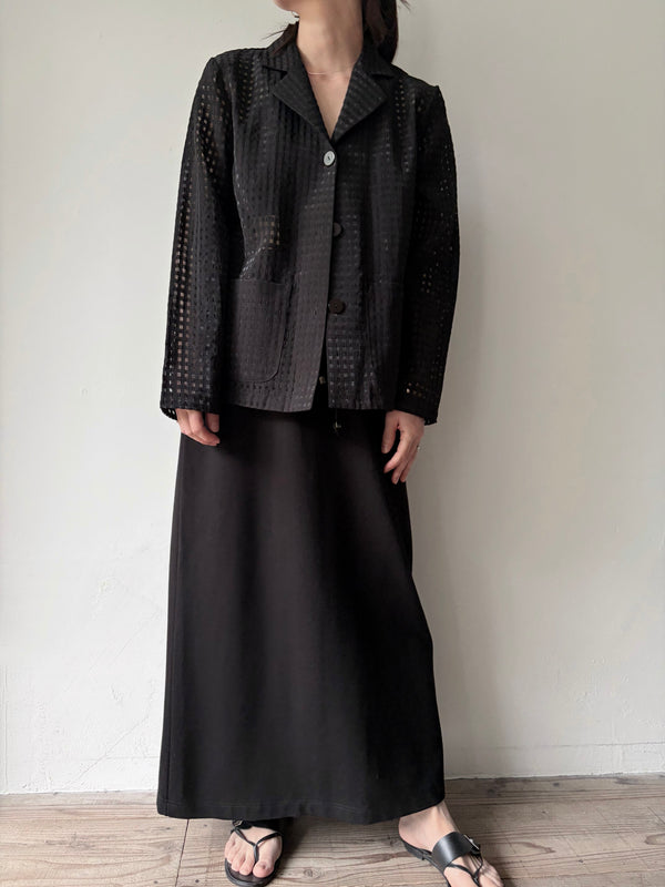 Black Checked Jacket.