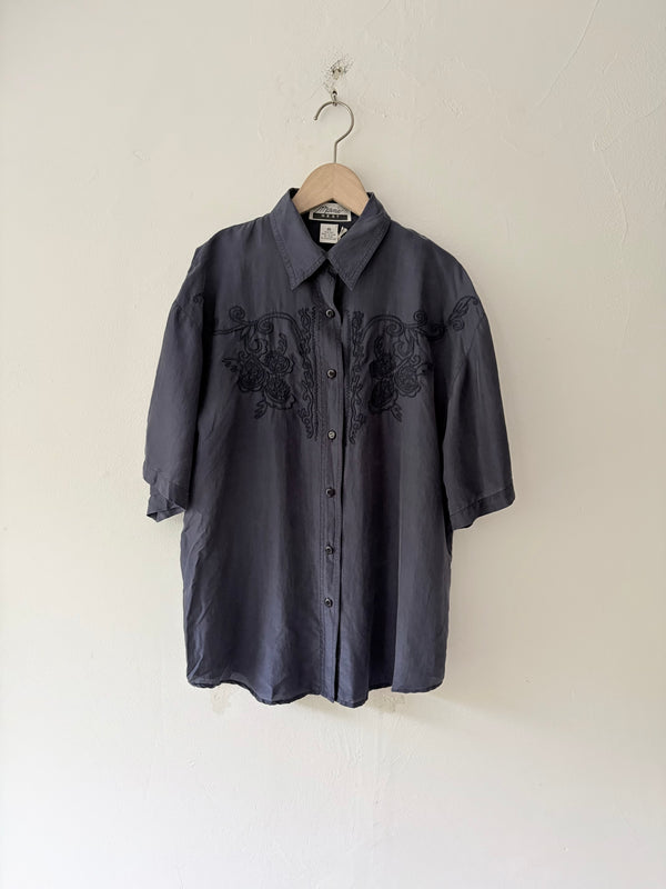 Silk Embroidered Blouse.