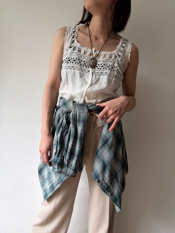 Antique French Cotton Top.