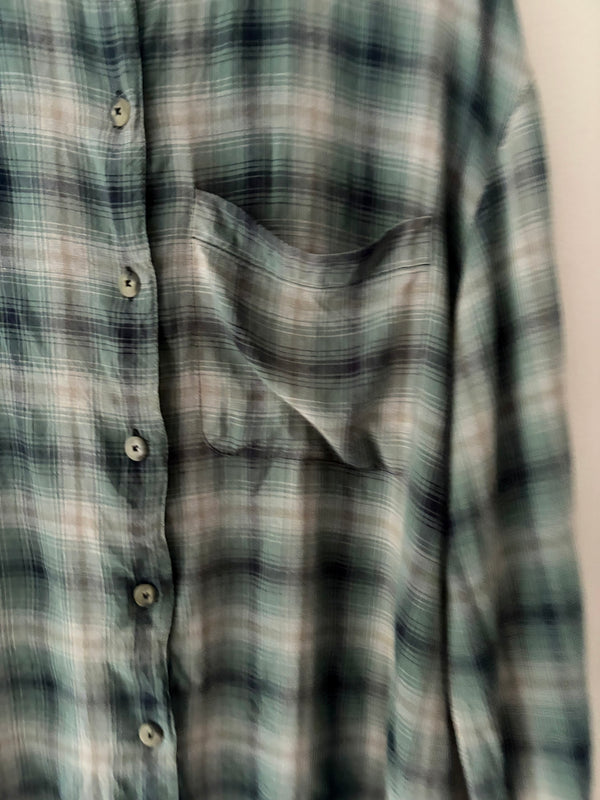 90's Checked Blouse.