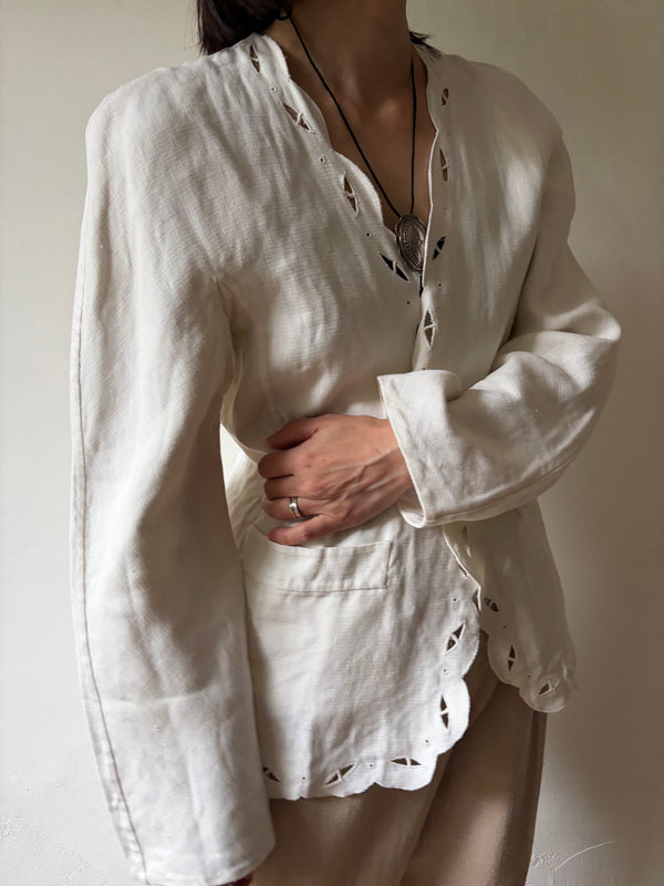 BALLY Linen Jacket.MADE IN ITALY.