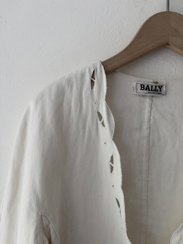 BALLY Linen Jacket.MADE IN ITALY.