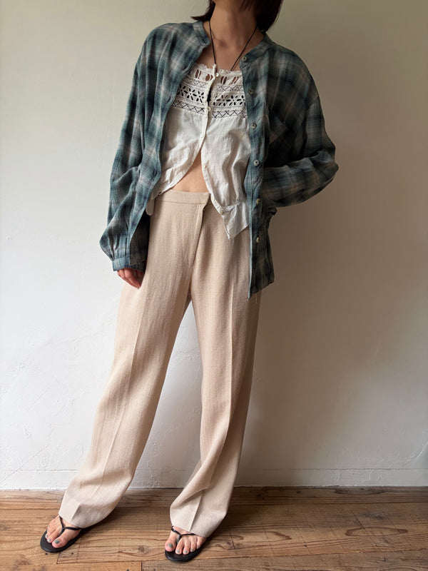 90's Checked Blouse.