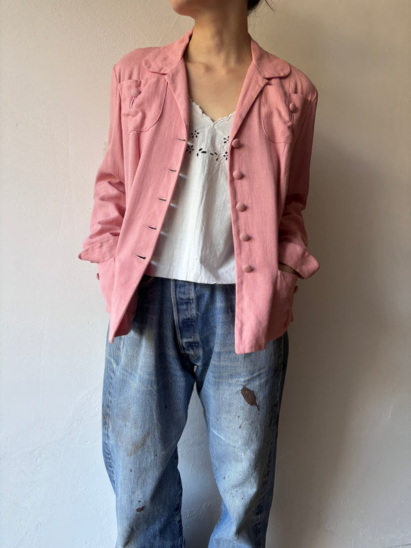 40's Koret California Covered Button Jacket.