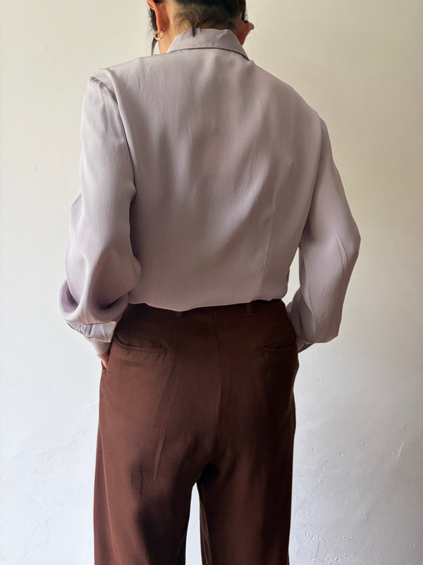 Mauve Color Silk Blouse