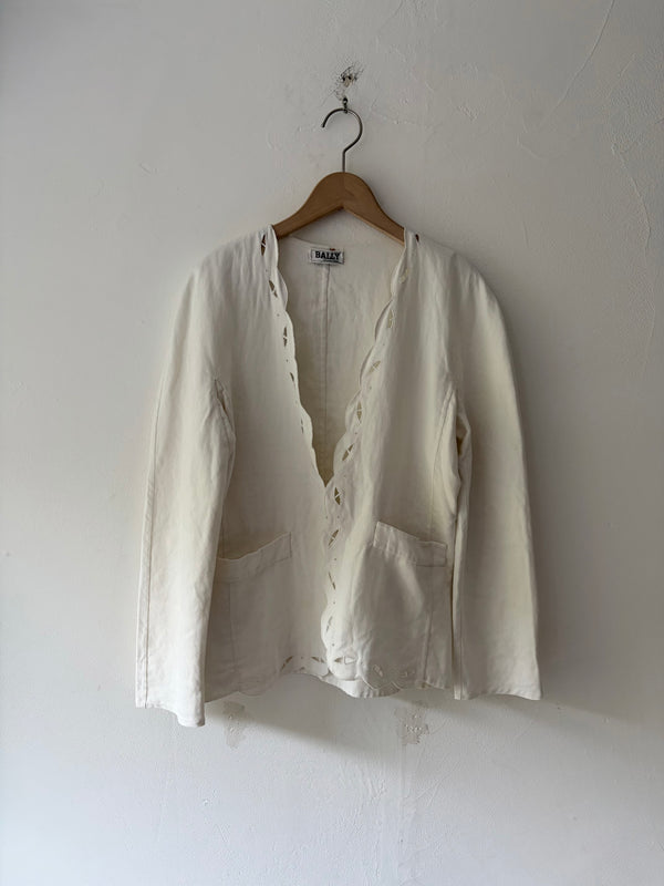 BALLY Linen Jacket.MADE IN ITALY.