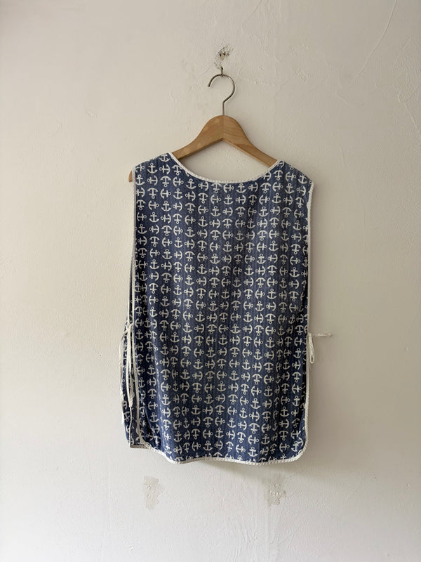 60's-70's Anchor Motif Blouse