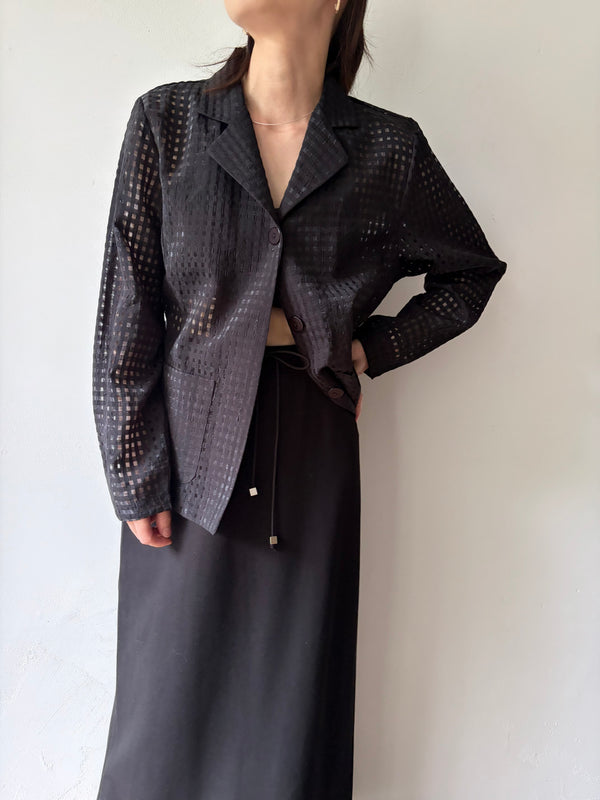 Black Checked Jacket.