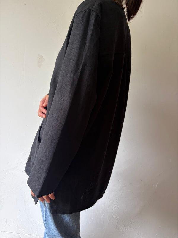 Black Linen Jacket