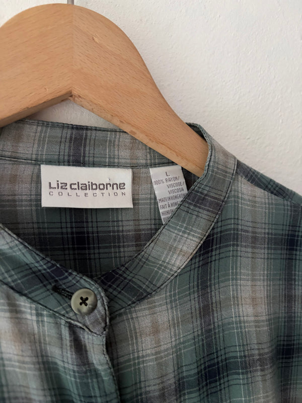 90's Checked Blouse.
