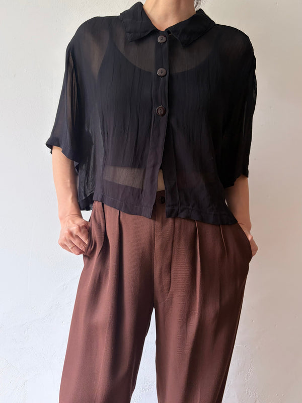 90's Black Sher Top.