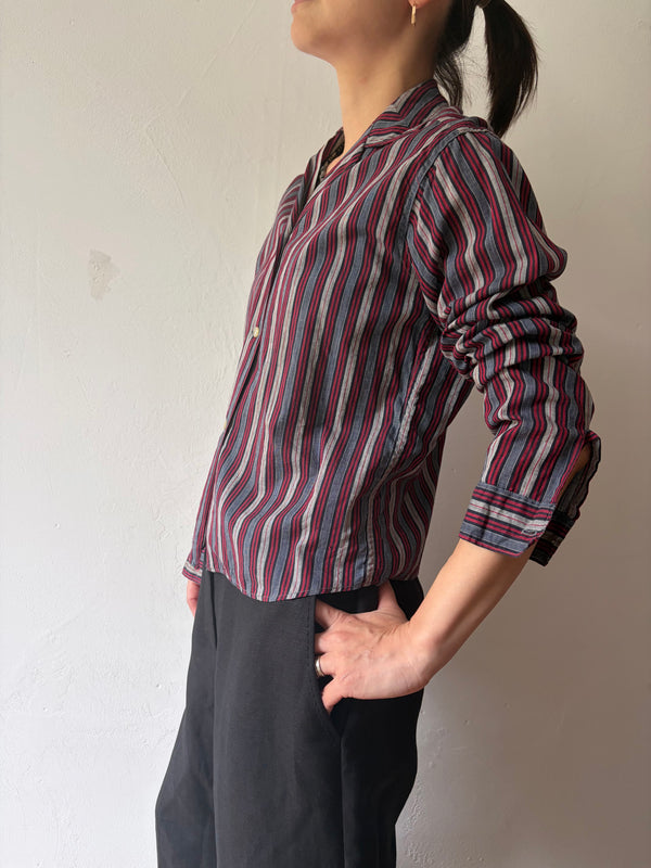 Vintage Striped Blouse