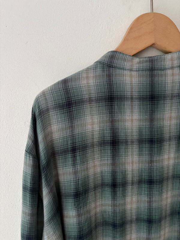 90's Checked Blouse.