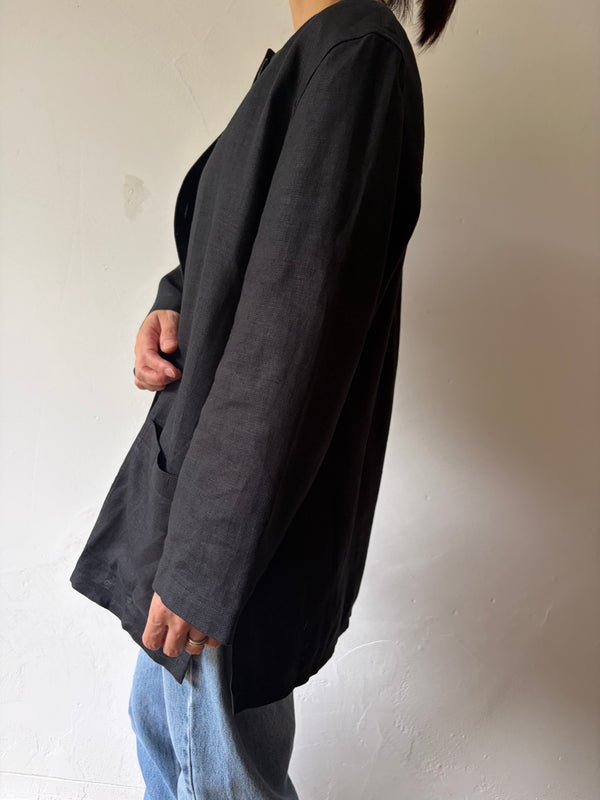 Black Linen Jacket