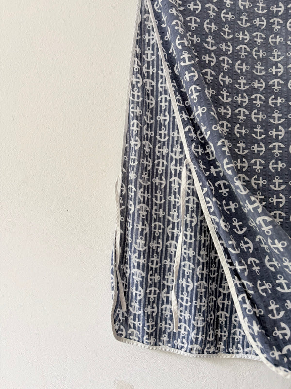 60's-70's Anchor Motif Blouse