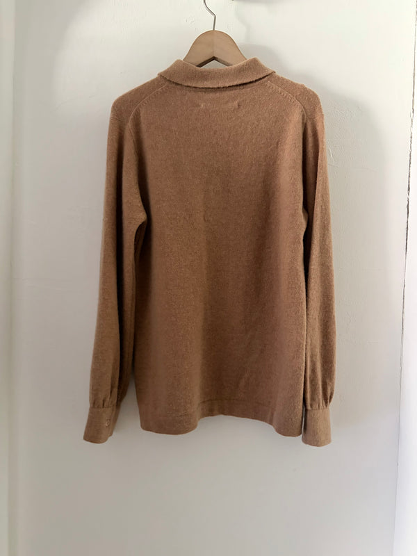 90's 2ply CASHMERE Polo Knit