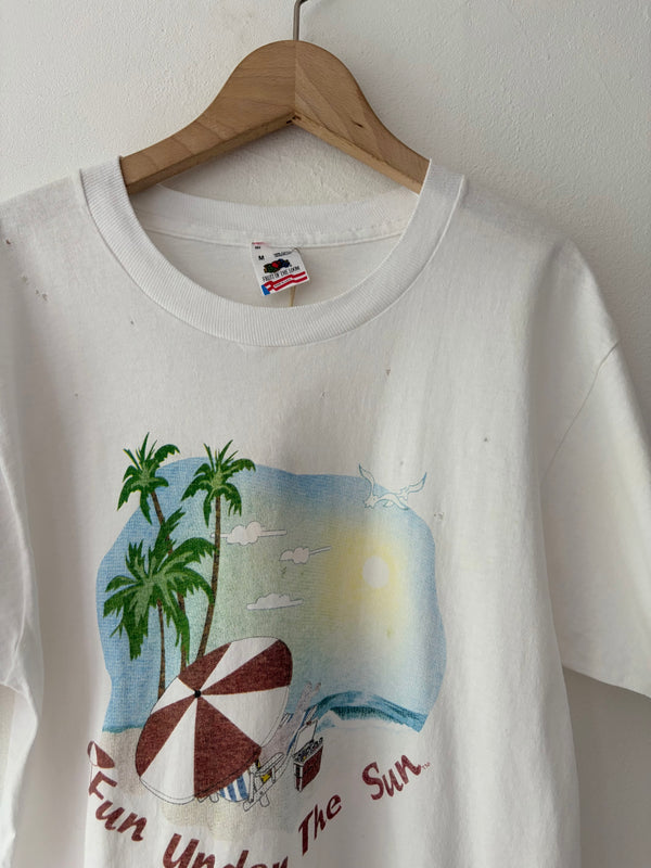 80's-90's Fun Under The Sun Tee.FRUIT OF THE LOOM.