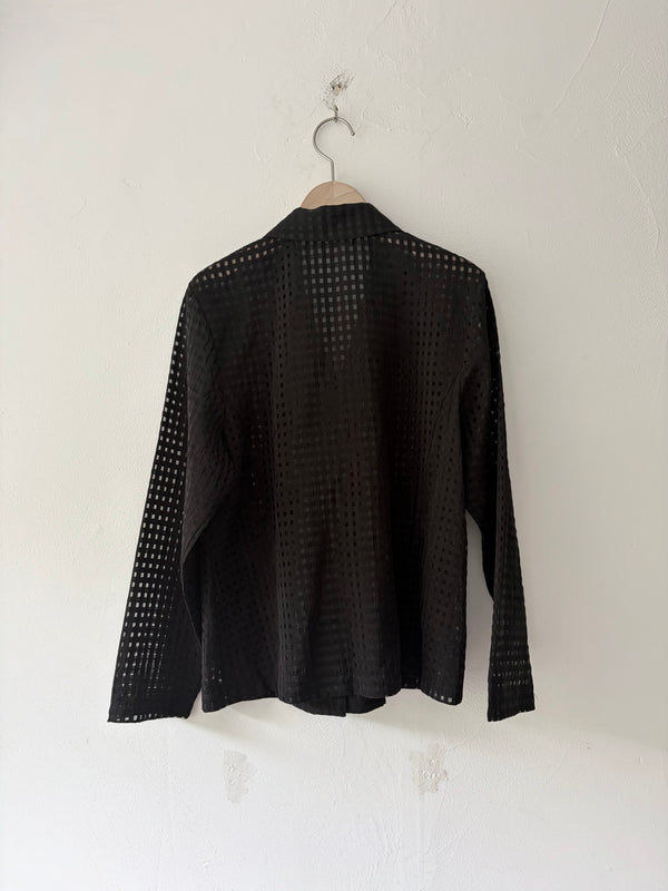 Black Checked Jacket.
