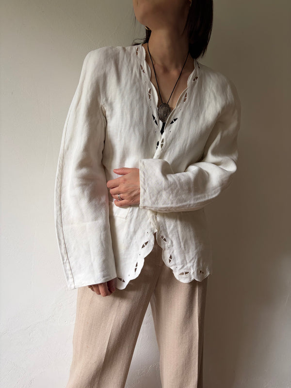 BALLY Linen Jacket.MADE IN ITALY.