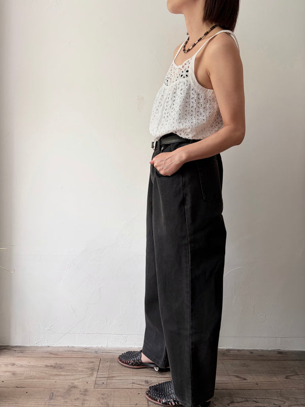 White Eyelet Lace Top.