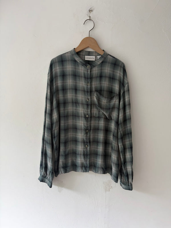 90's Checked Blouse.