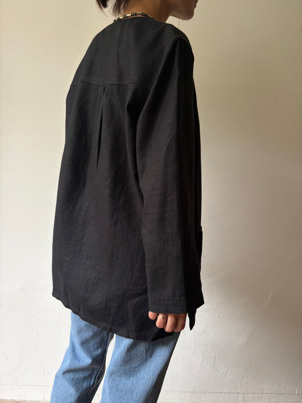 Black Linen Jacket