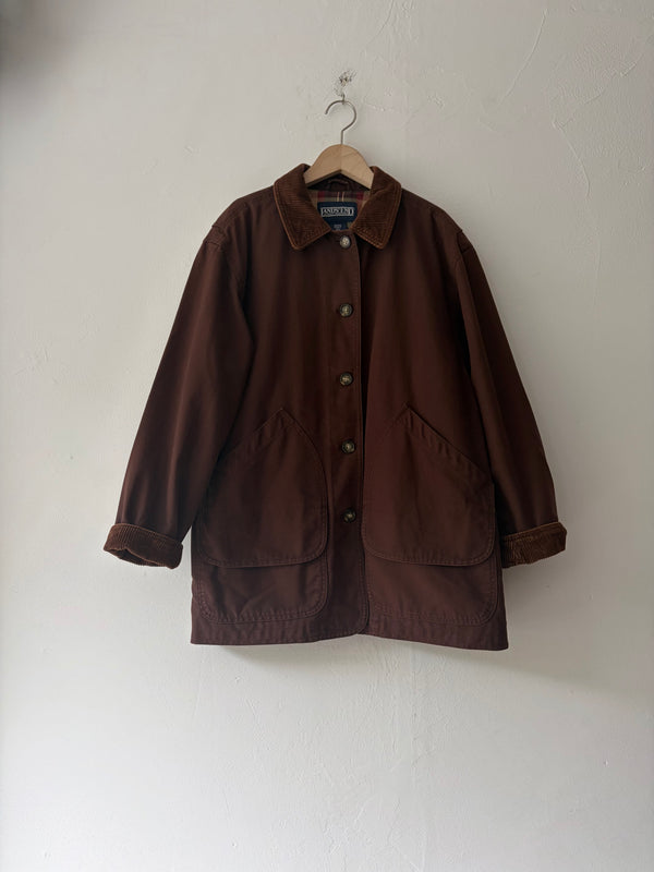Lands'End Brown Cotton Jacket
