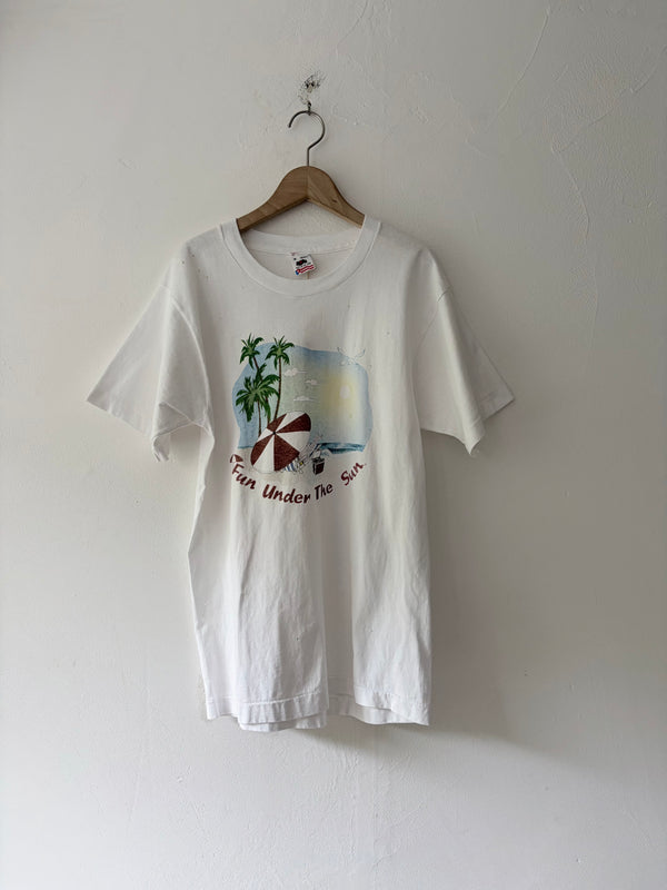 80's-90's Fun Under The Sun Tee.FRUIT OF THE LOOM.