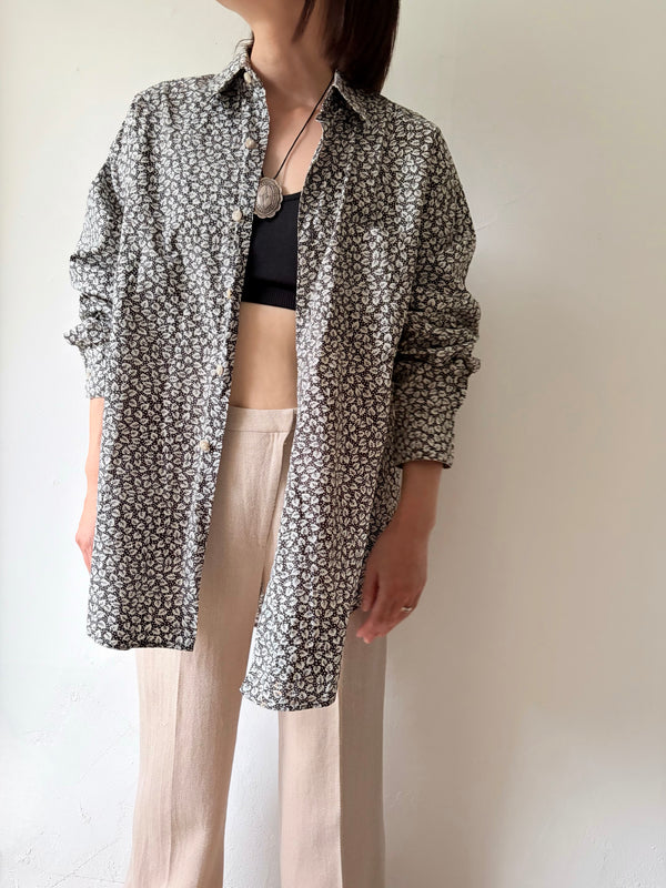 80's-90's GAP Leaf Print shirt.