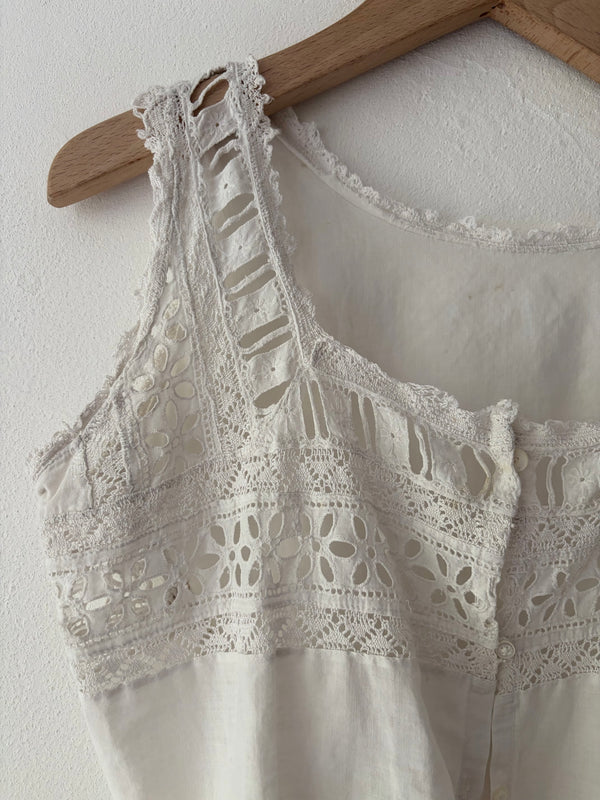 Antique French Cotton Top.