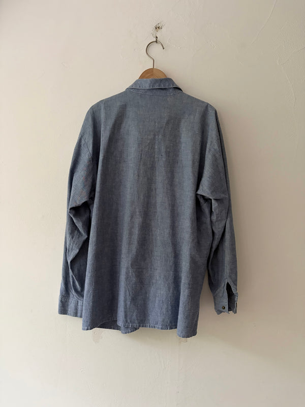 80's Cotton Blue Shirt.