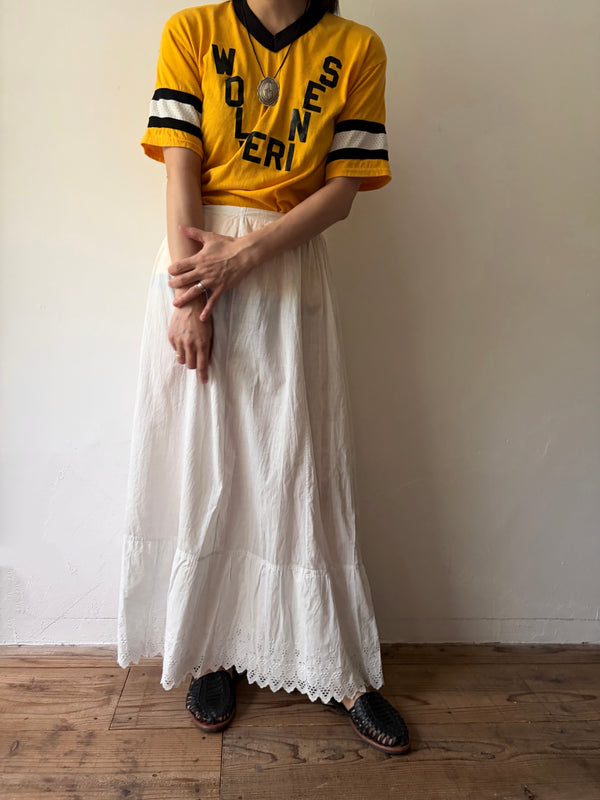 Antique White Lace Skirt.
