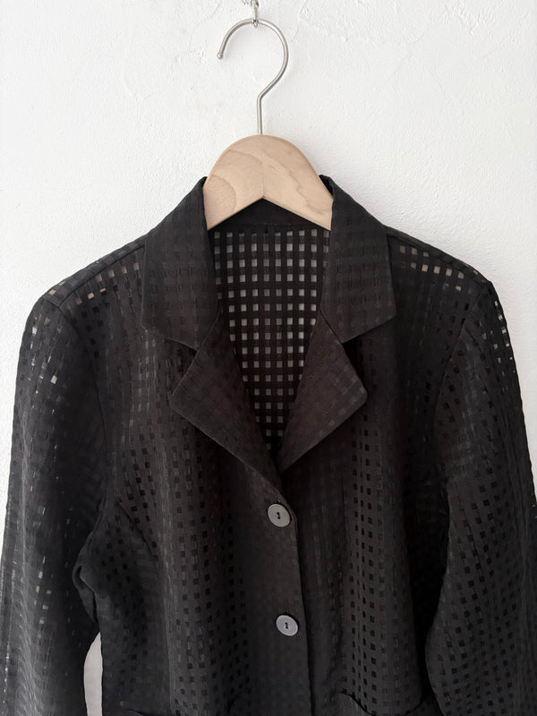 Black Checked Jacket.